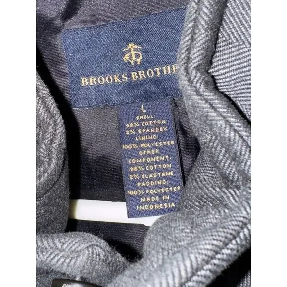 Brooks Brothers Gray Quilted Vest